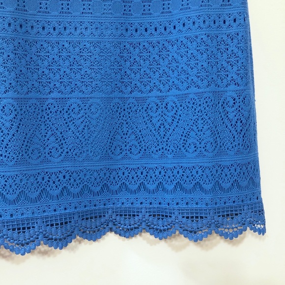 NWT London Fog Eyelet Dress blue sz 8 - Picture 3 of 8